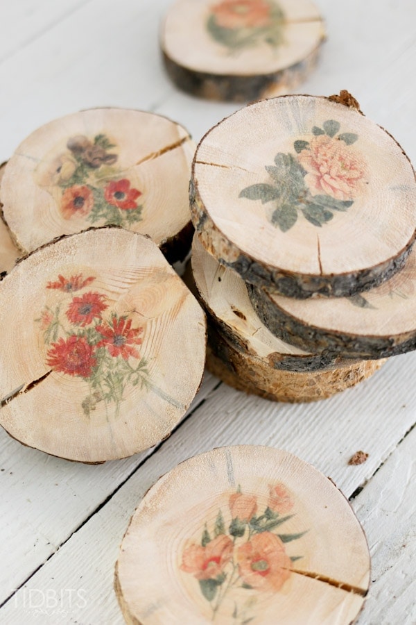 How To Make Botanical Wood Slices