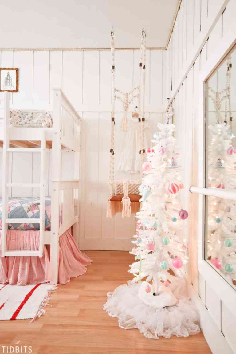 A Colorful Christmas Girls Bedroom