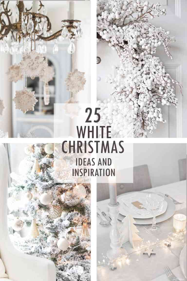 white christmas collage