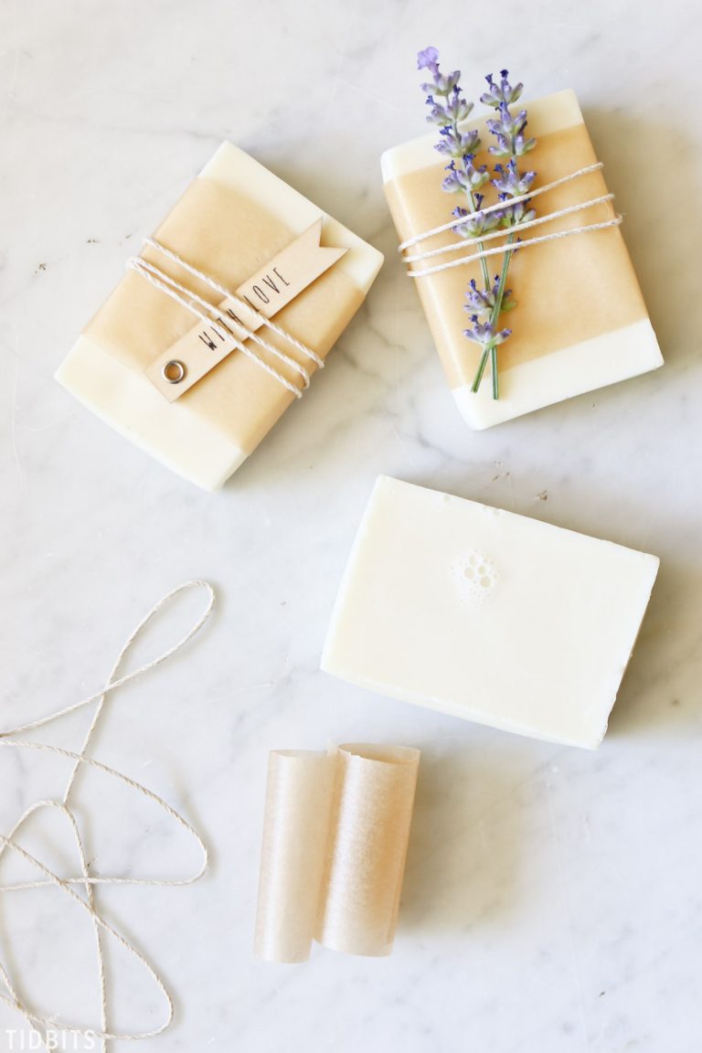 DIY Goat Milk and Honey Soap, natural and homemade.