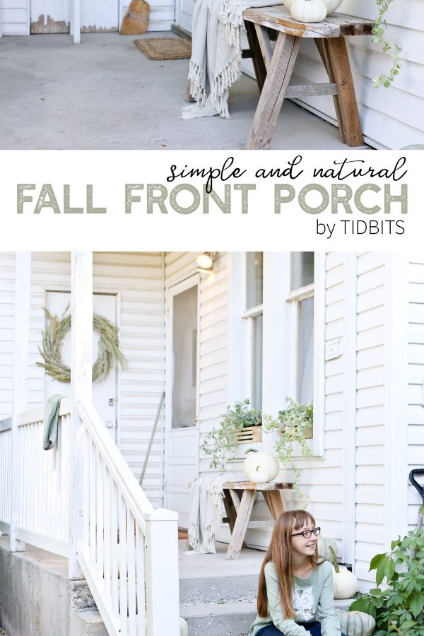 SIMPLE AND NATURAL FALL FRONT PORCH