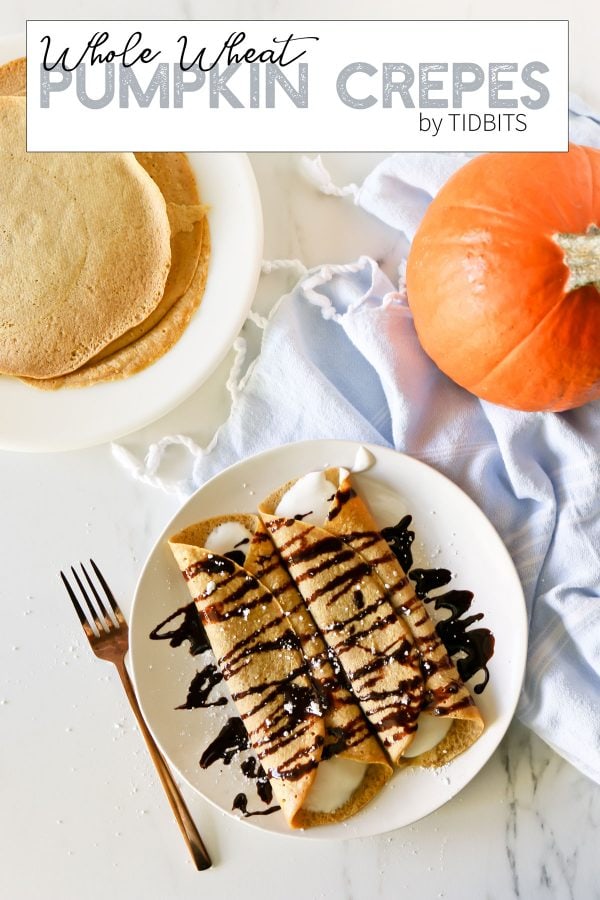 Healthy Whole Wheat Pumpkin Crepes
