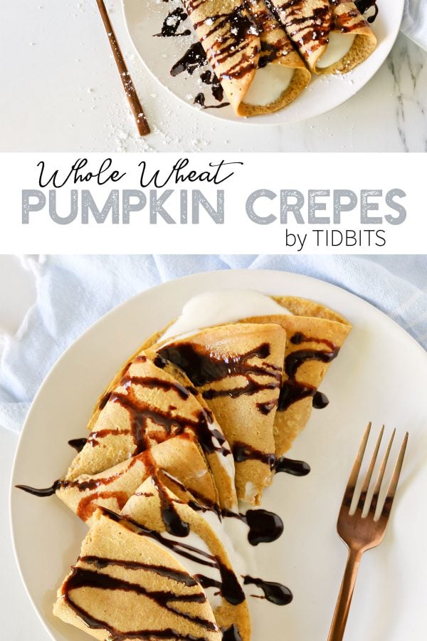Healthy Whole Wheat Pumpkin Crepes
