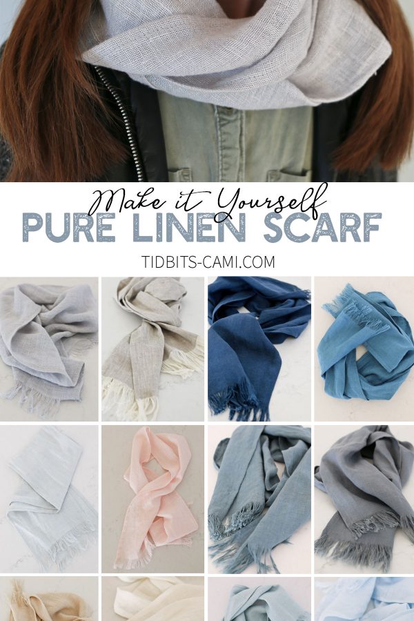 Make it yourself pure linen scarf