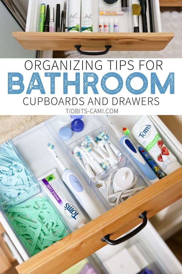 Organizing tips for bathroom cupboards and drawers