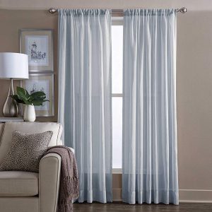 Blue Sheer Curtains