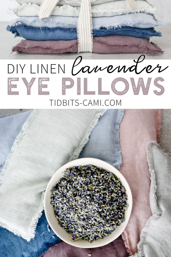 DIY Linen Lavender Eye Pillows