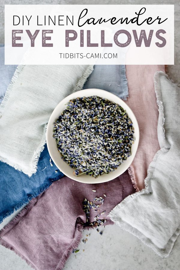 DIY Line Lavender Eye Pillows
