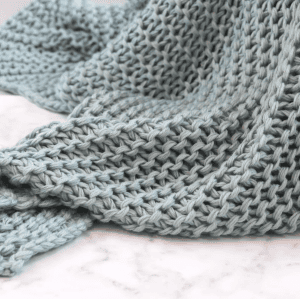 Aqua Knit Throw