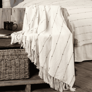 Farmcloth Striped Throw
