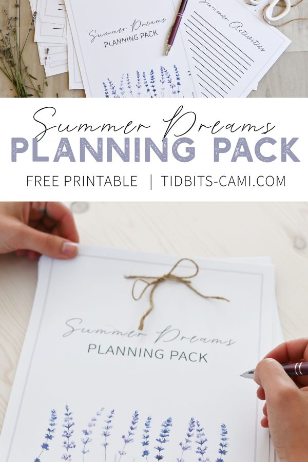 Summer Dreams Planning Pack - Free Printable