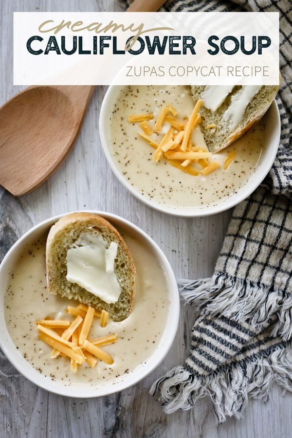 Better than Zupas Creamy Cauliflower Soup.