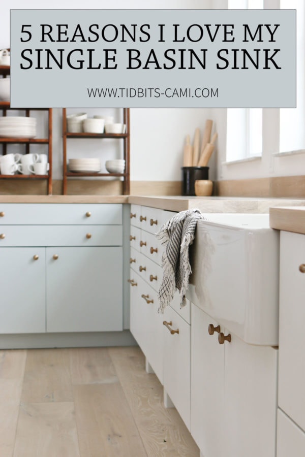 5 Reasons I LOVE my single basin sink