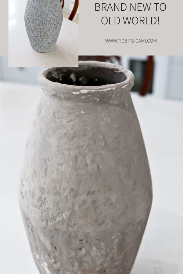 DIY Plaster Vase Makeover | Brand New to Old World Style