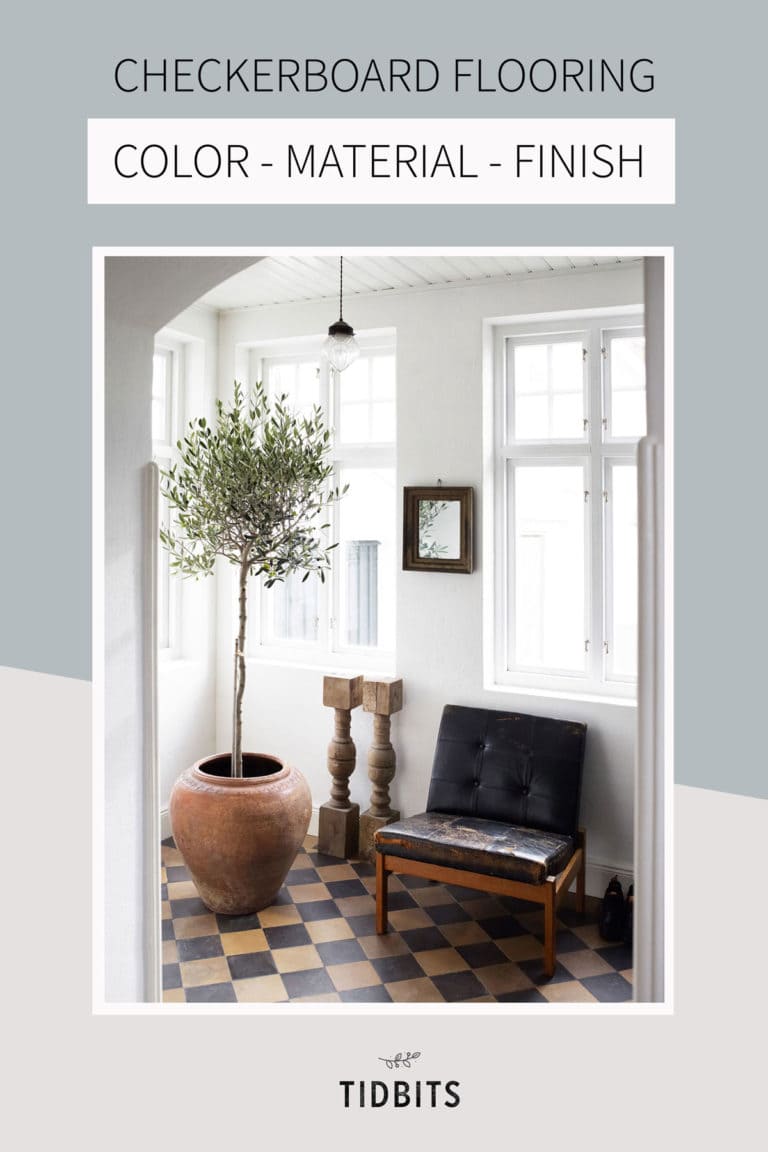 How to Design Checkerboard Flooring (Color, Material, Finish)