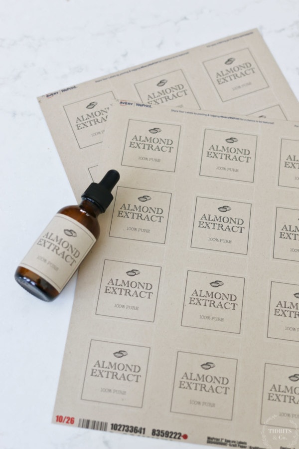 How to Make Almond Extract + Free Labels - The Keeper of the Home